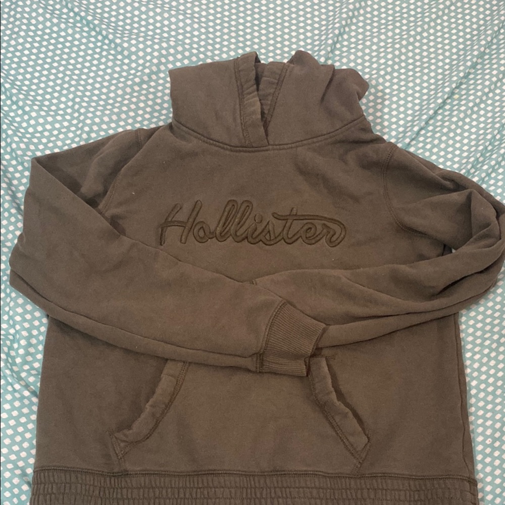 Hollister dark green hoodie